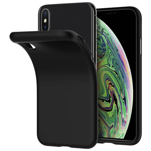 Flexi Slim Stealth Case for Apple iPhone Xs Max - Black (Two-Tone)